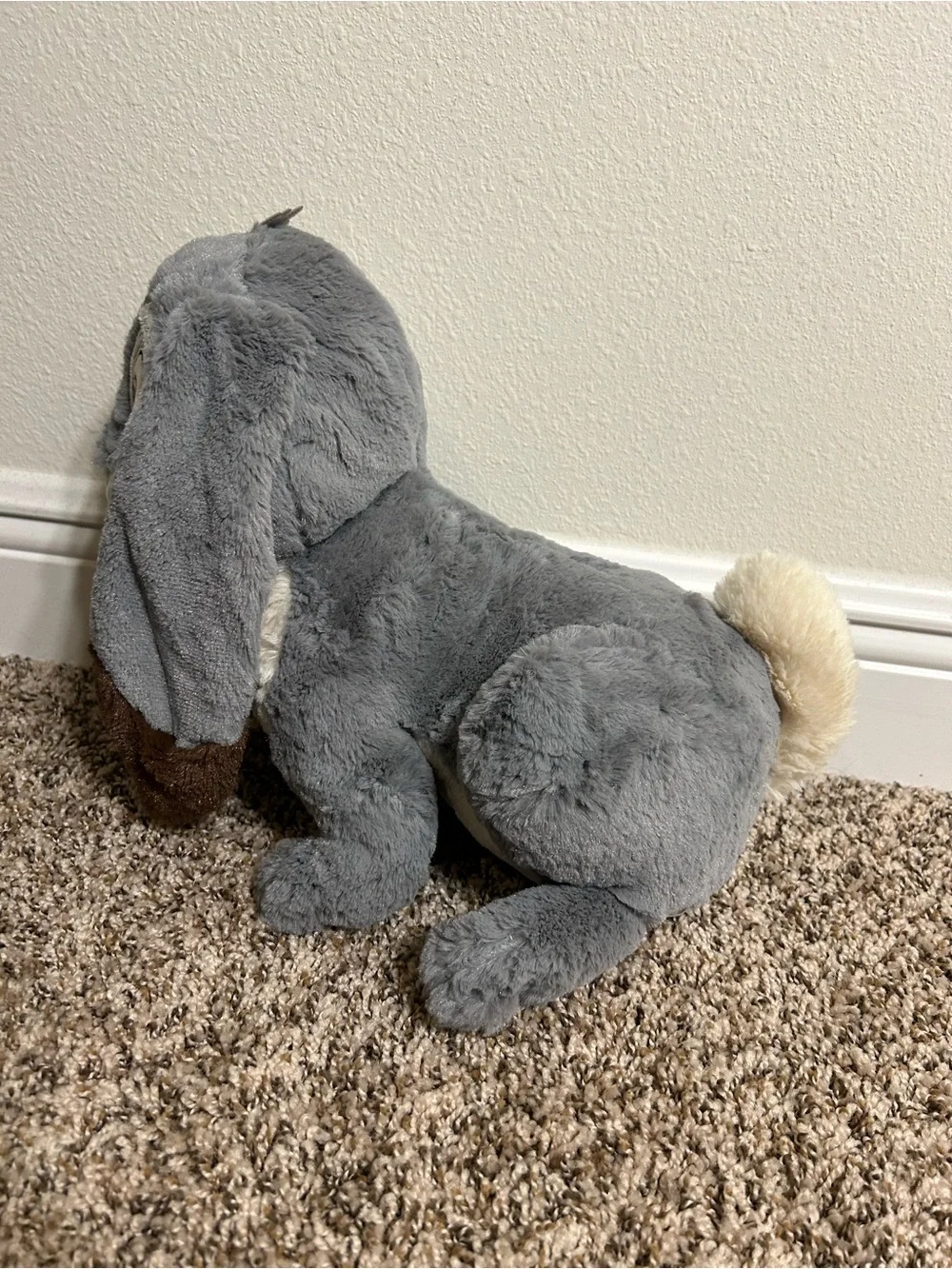 Gray Bunny Plush Toy - Kids Stuffed Animal Disney kohls - 12”